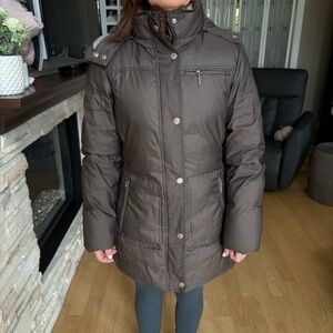 Jones New York Dark Brown Puffer Jacket